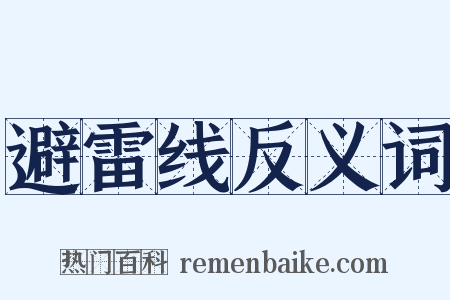 避雷线反义词是什么意思的图片